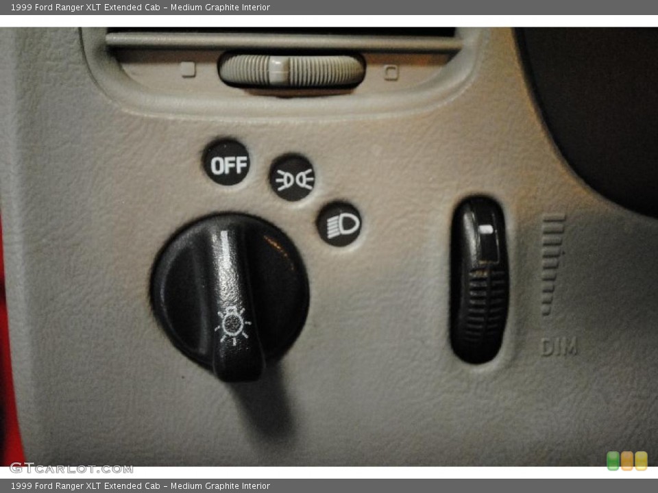 Medium Graphite Interior Controls for the 1999 Ford Ranger XLT Extended Cab #46348955