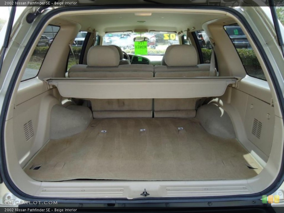 Beige Interior Trunk for the 2002 Nissan Pathfinder SE #46349069