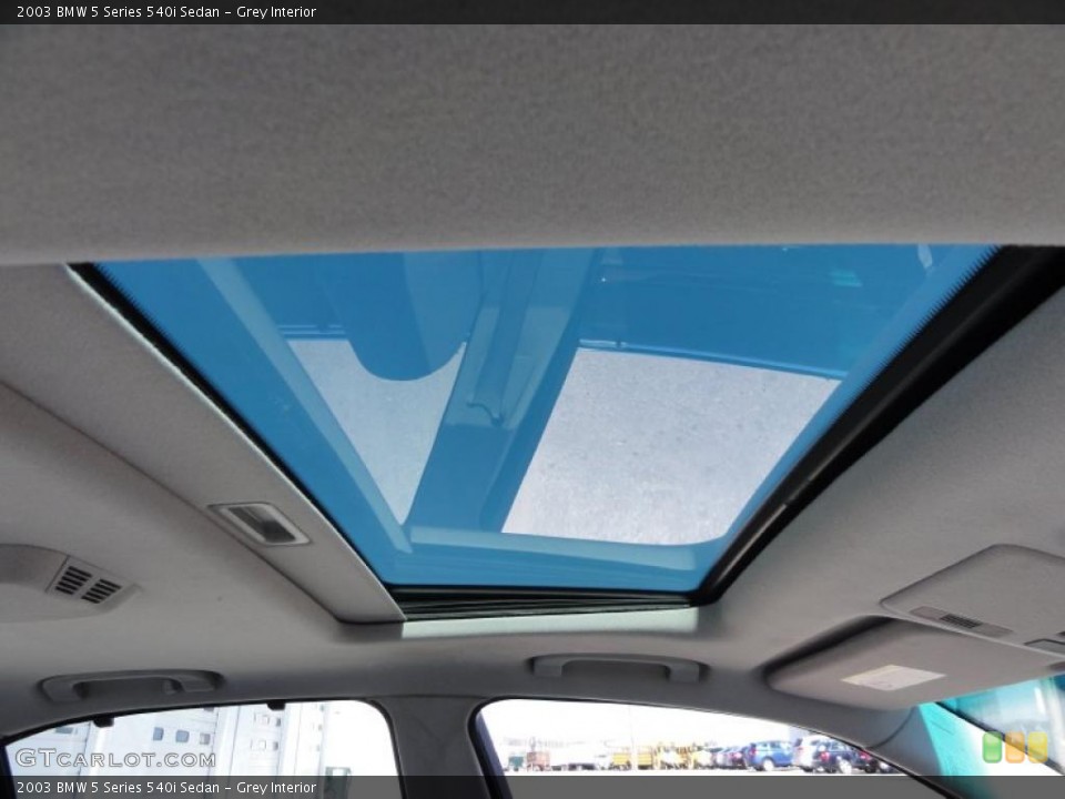 Grey Interior Sunroof for the 2003 BMW 5 Series 540i Sedan #46351004