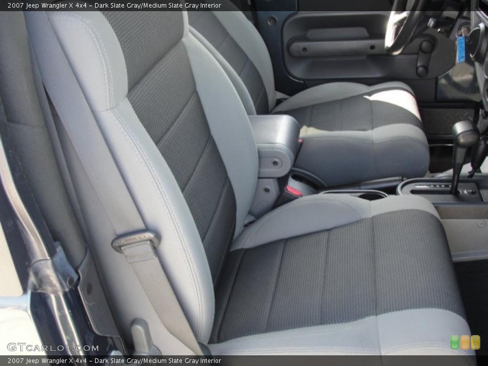 Dark Slate Gray/Medium Slate Gray Interior Photo for the 2007 Jeep Wrangler X 4x4 #46353188