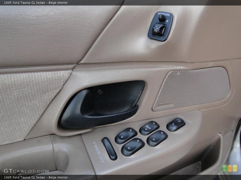 Beige Interior Controls for the 1995 Ford Taurus GL Sedan #46353860