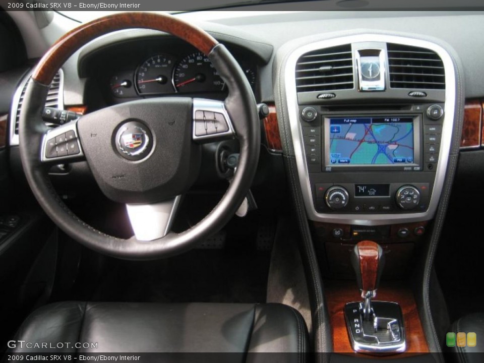 Ebony/Ebony Interior Dashboard for the 2009 Cadillac SRX V8 #46356239