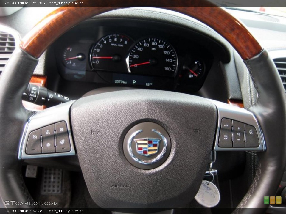 Ebony/Ebony Interior Controls for the 2009 Cadillac SRX V8 #46356242