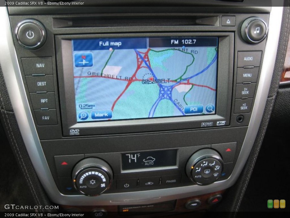 Ebony/Ebony Interior Navigation for the 2009 Cadillac SRX V8 #46356248