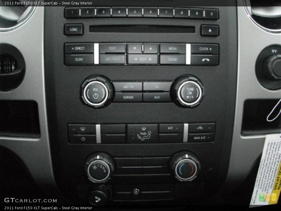 Steel Gray Interior Controls for the 2011 Ford F150 XLT SuperCab #46357388