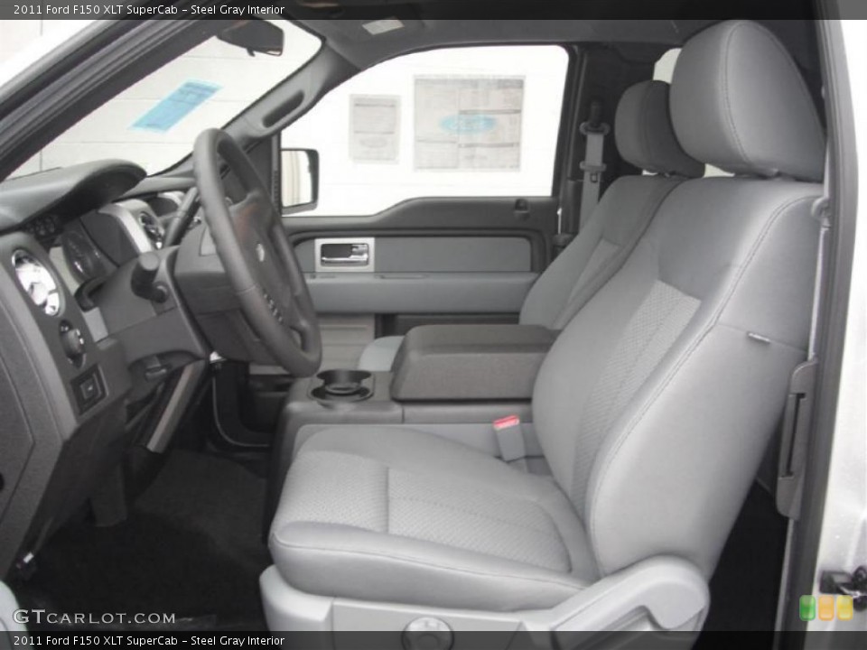 Steel Gray Interior Photo for the 2011 Ford F150 XLT SuperCab #46357454
