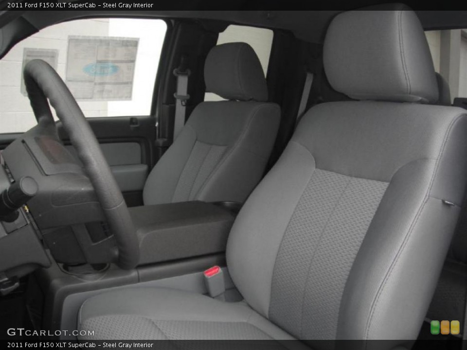 Steel Gray Interior Photo for the 2011 Ford F150 XLT SuperCab #46357460