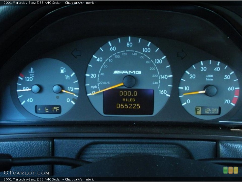 Charcoal/Ash Interior Gauges for the 2001 Mercedes-Benz E 55 AMG Sedan #46360115
