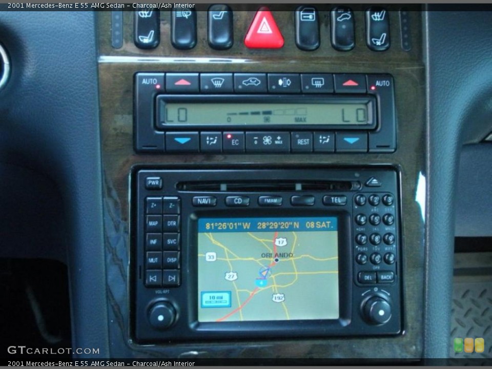 Charcoal/Ash Interior Navigation for the 2001 Mercedes-Benz E 55 AMG Sedan #46360139