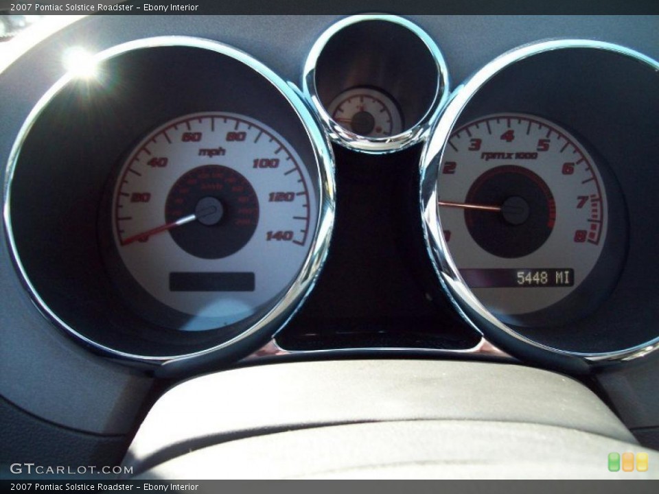 Ebony Interior Gauges for the 2007 Pontiac Solstice Roadster #46361498