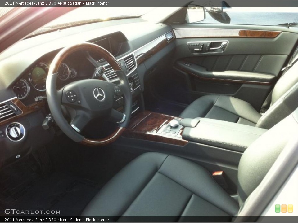 Black Interior Dashboard for the 2011 Mercedes-Benz E 350 4Matic Sedan #46361927