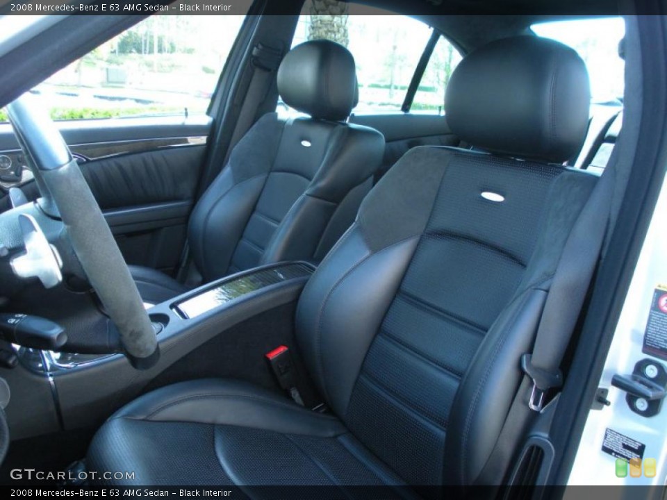 Black Interior Photo for the 2008 Mercedes-Benz E 63 AMG Sedan #46362332