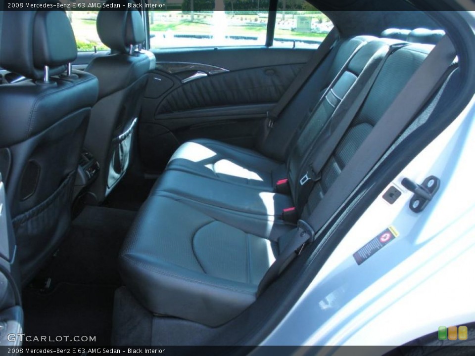 Black Interior Photo for the 2008 Mercedes-Benz E 63 AMG Sedan #46362338