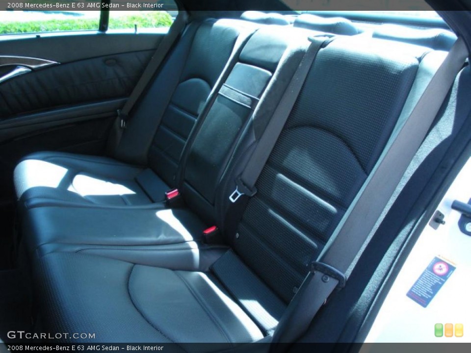 Black Interior Photo for the 2008 Mercedes-Benz E 63 AMG Sedan #46362344