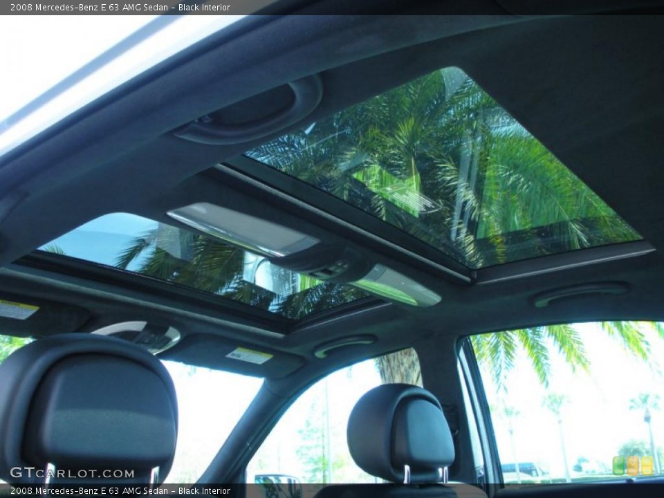 Black Interior Sunroof for the 2008 Mercedes-Benz E 63 AMG Sedan #46362374