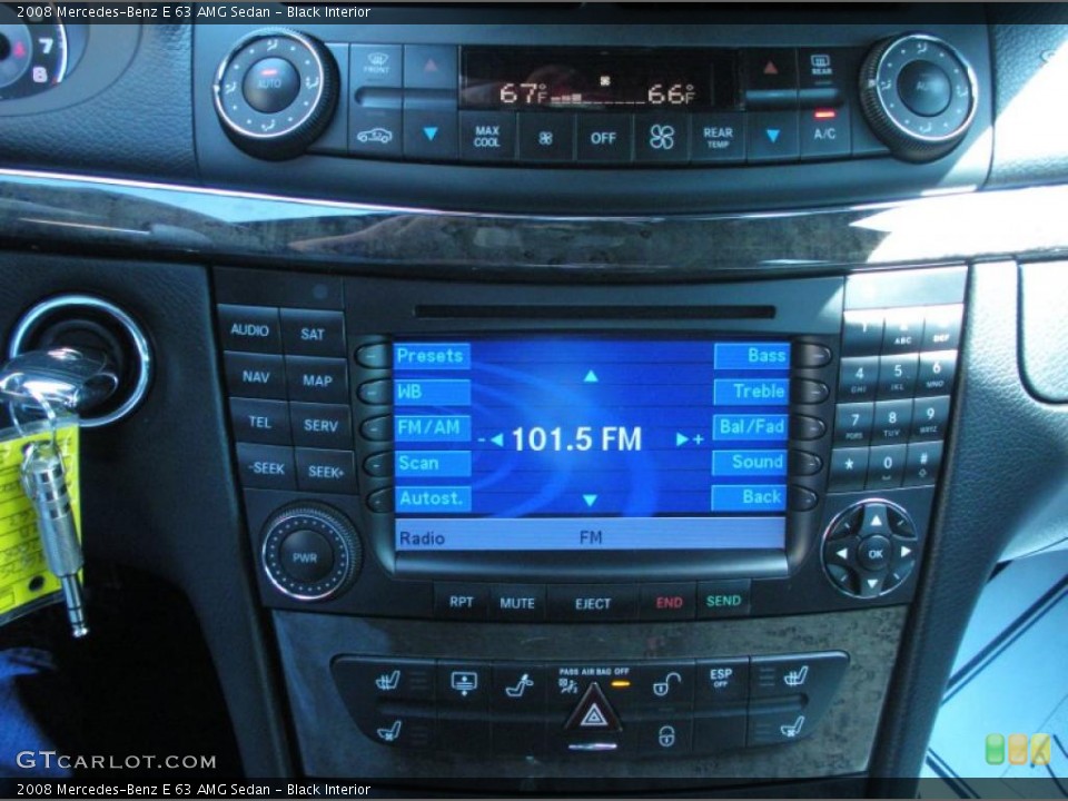 Black Interior Controls for the 2008 Mercedes-Benz E 63 AMG Sedan #46362404