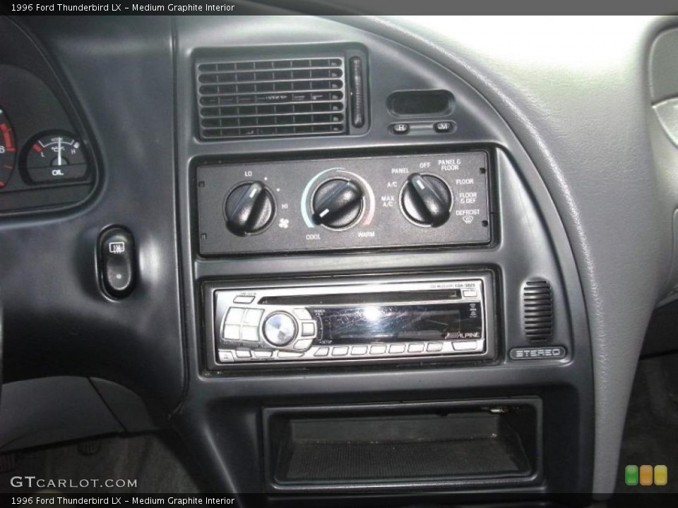 Medium Graphite Interior Controls for the 1996 Ford Thunderbird LX #46364177