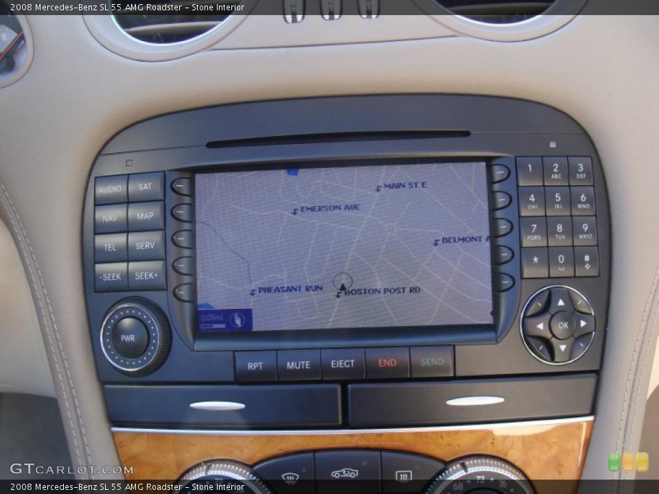 Stone Interior Navigation for the 2008 Mercedes-Benz SL 55 AMG Roadster #46365536