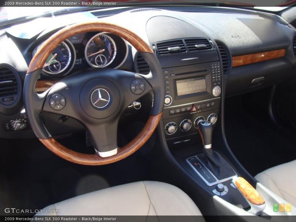 Black/Beige Interior Dashboard for the 2009 Mercedes-Benz SLK 300 Roadster #46365917