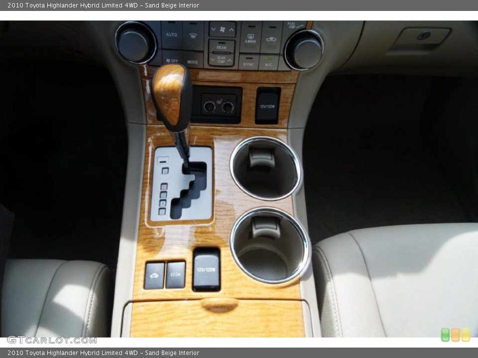 Sand Beige Interior Transmission for the 2010 Toyota Highlander Hybrid Limited 4WD #46366401