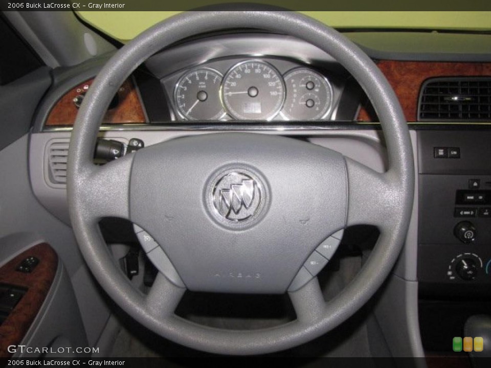 Gray Interior Steering Wheel for the 2006 Buick LaCrosse CX #46366563