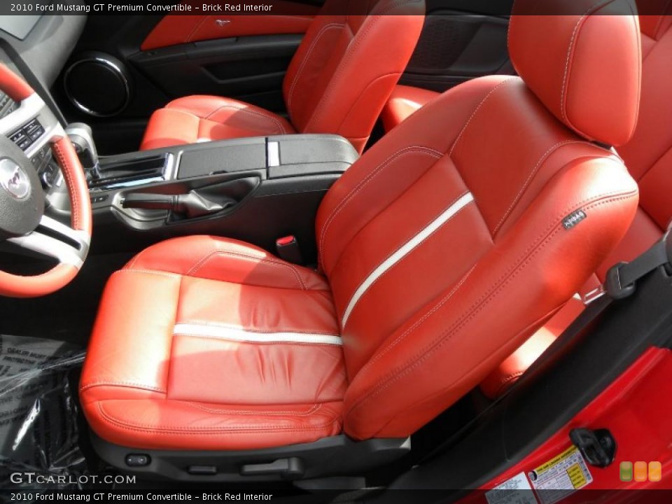 Brick Red Interior Photo for the 2010 Ford Mustang GT Premium Convertible #46370070