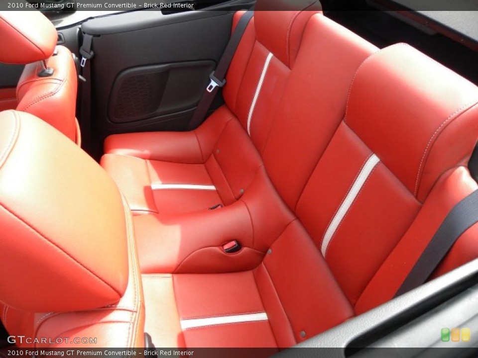 Brick Red Interior Photo for the 2010 Ford Mustang GT Premium Convertible #46370082