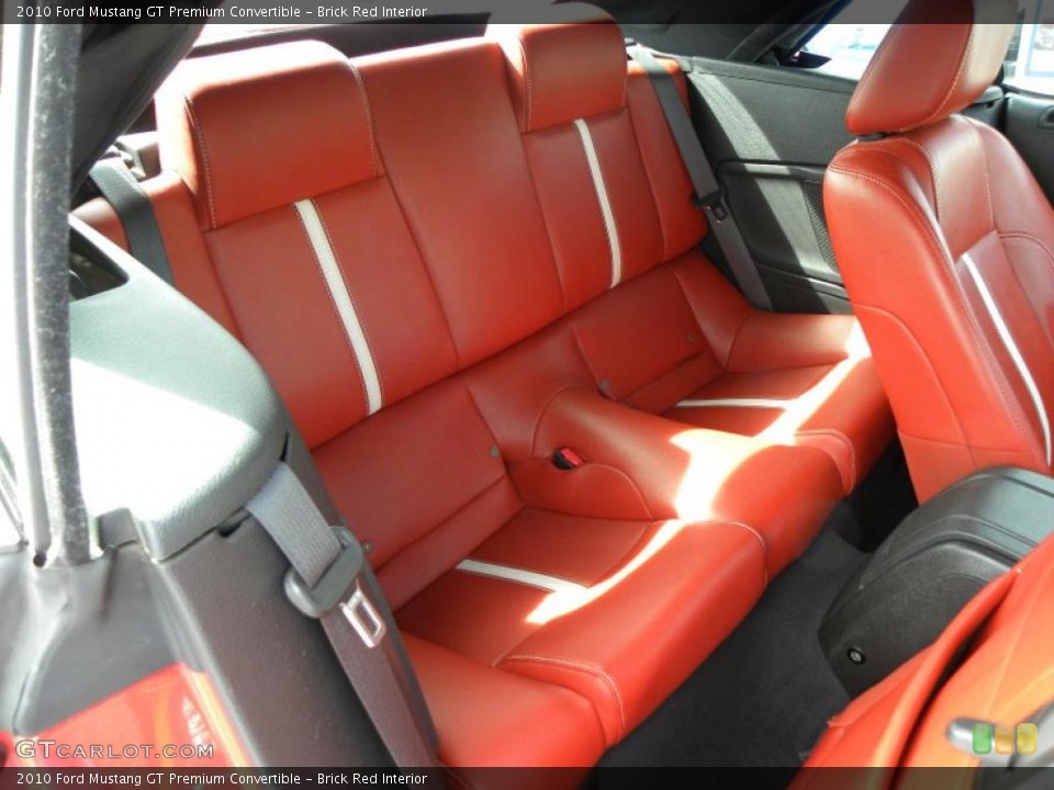 Brick Red Interior Photo for the 2010 Ford Mustang GT Premium Convertible #46370115