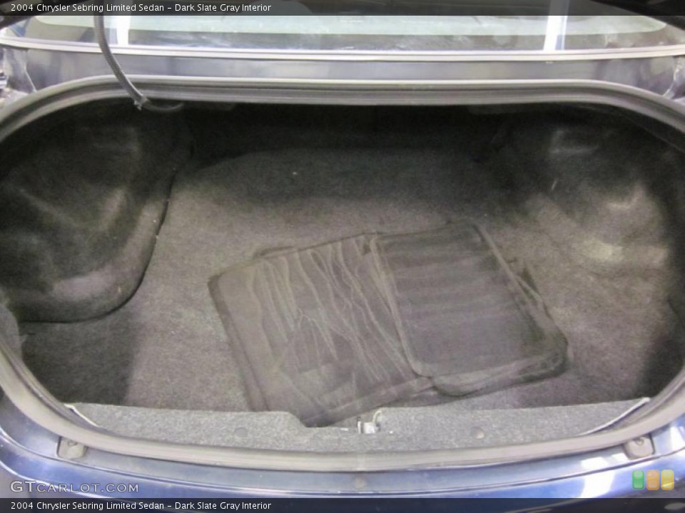 Dark Slate Gray Interior Trunk for the 2004 Chrysler Sebring Limited Sedan #46370325