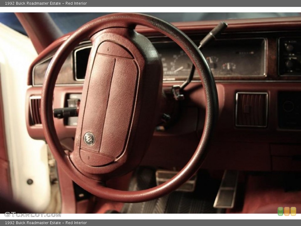 Red Interior Steering Wheel for the 1992 Buick Roadmaster Estate #46374348