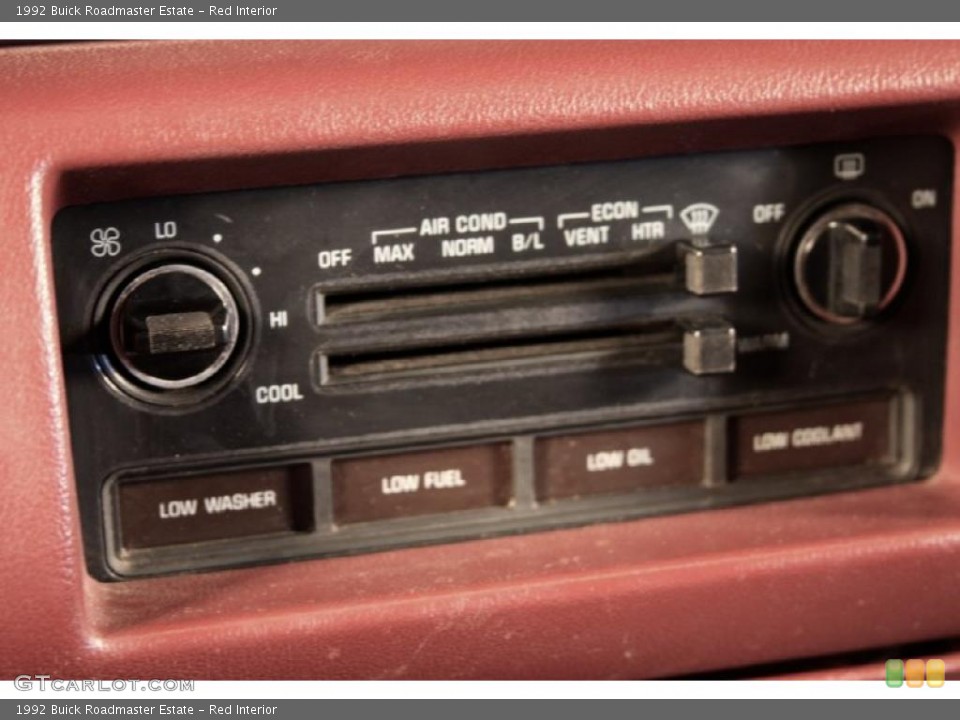 Red Interior Controls for the 1992 Buick Roadmaster Estate #46374378