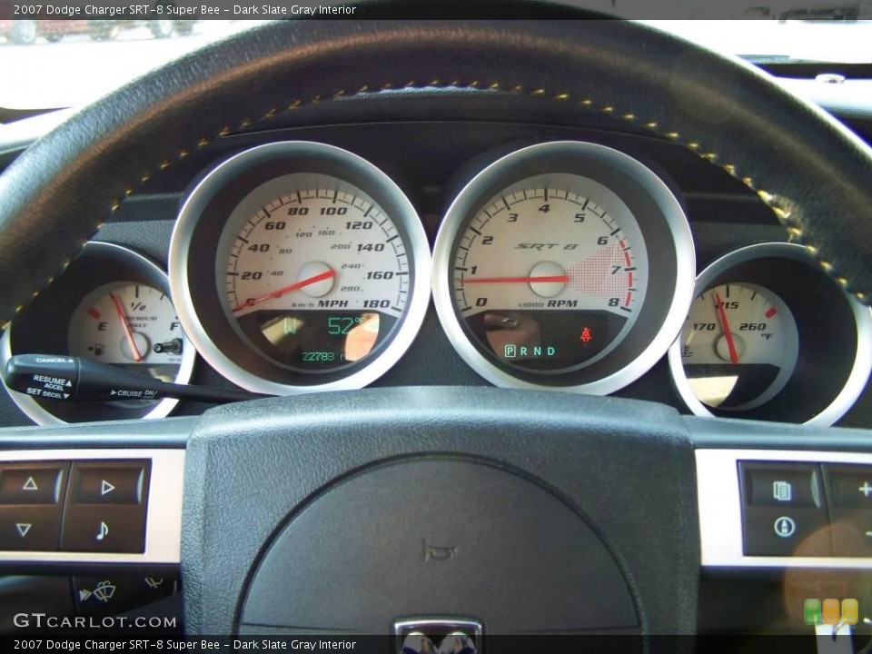 Dark Slate Gray Interior Gauges for the 2007 Dodge Charger SRT-8 Super Bee #4637538