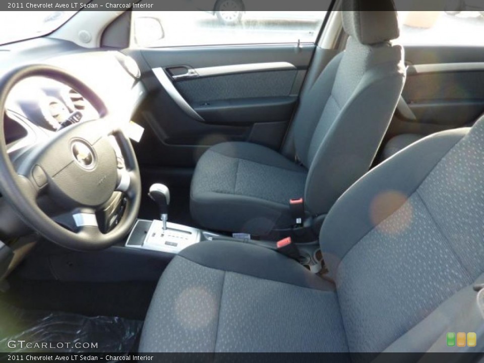 Charcoal Interior Photo for the 2011 Chevrolet Aveo LT Sedan #46376280