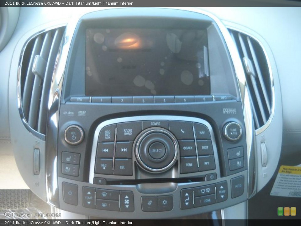 Dark Titanium/Light Titanium Interior Controls for the 2011 Buick LaCrosse CXL AWD #46381839