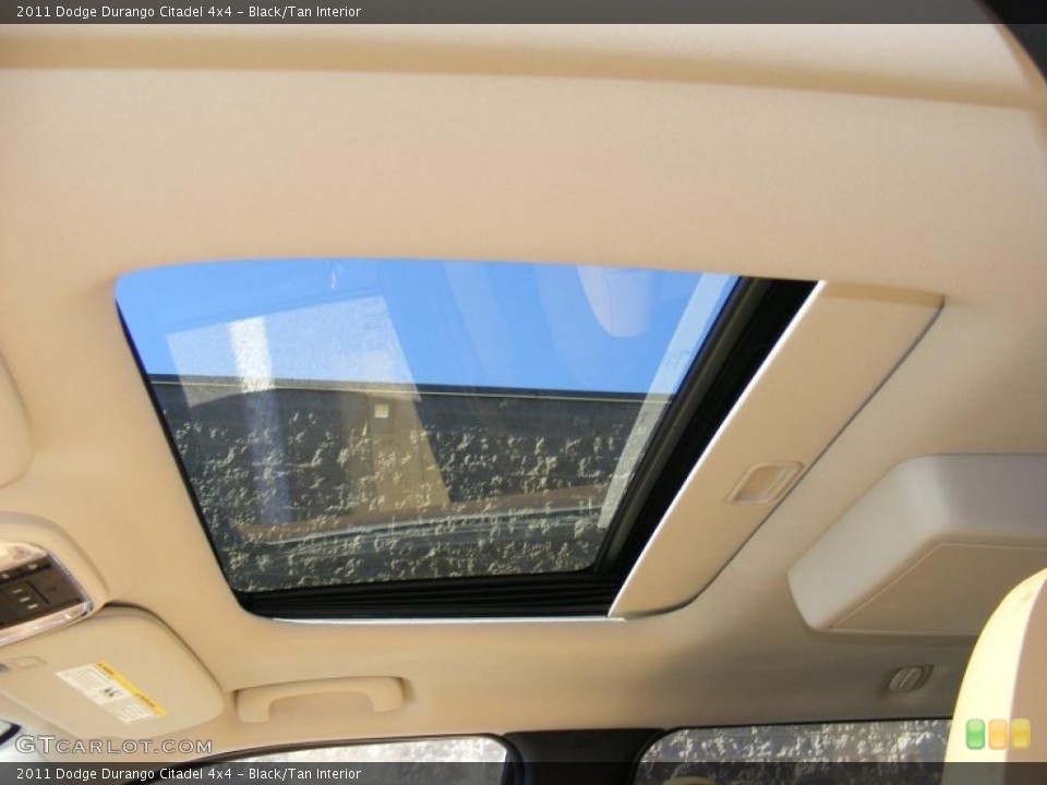 Black/Tan Interior Sunroof for the 2011 Dodge Durango Citadel 4x4 #46385919