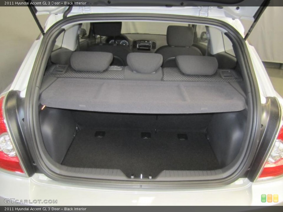 Black Interior Trunk for the 2011 Hyundai Accent GL 3 Door #46387155