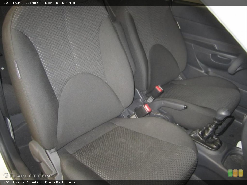 Black Interior Photo for the 2011 Hyundai Accent GL 3 Door #46387167