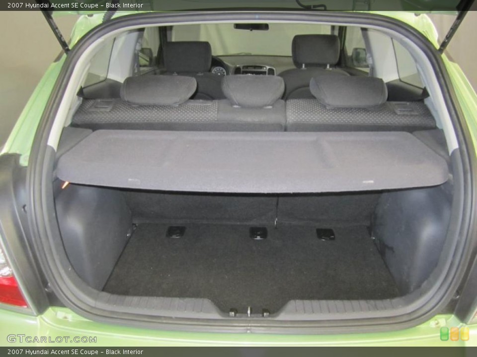 Black Interior Trunk for the 2007 Hyundai Accent SE Coupe #46387339