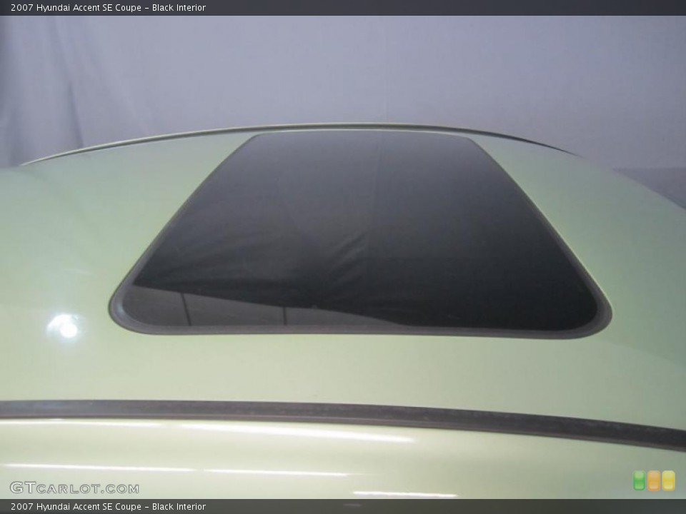 Black Interior Sunroof for the 2007 Hyundai Accent SE Coupe #46387360