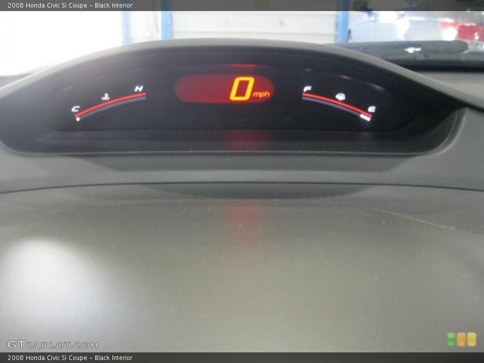 Black Interior Gauges for the 2008 Honda Civic Si Coupe #46389064