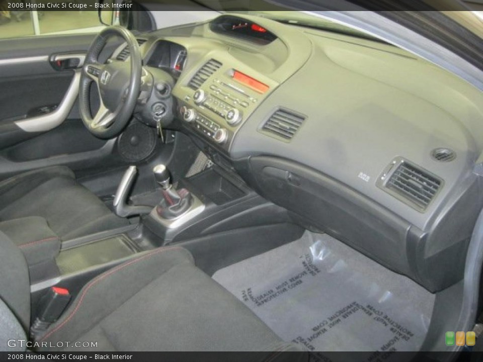 Black Interior Photo for the 2008 Honda Civic Si Coupe #46389163