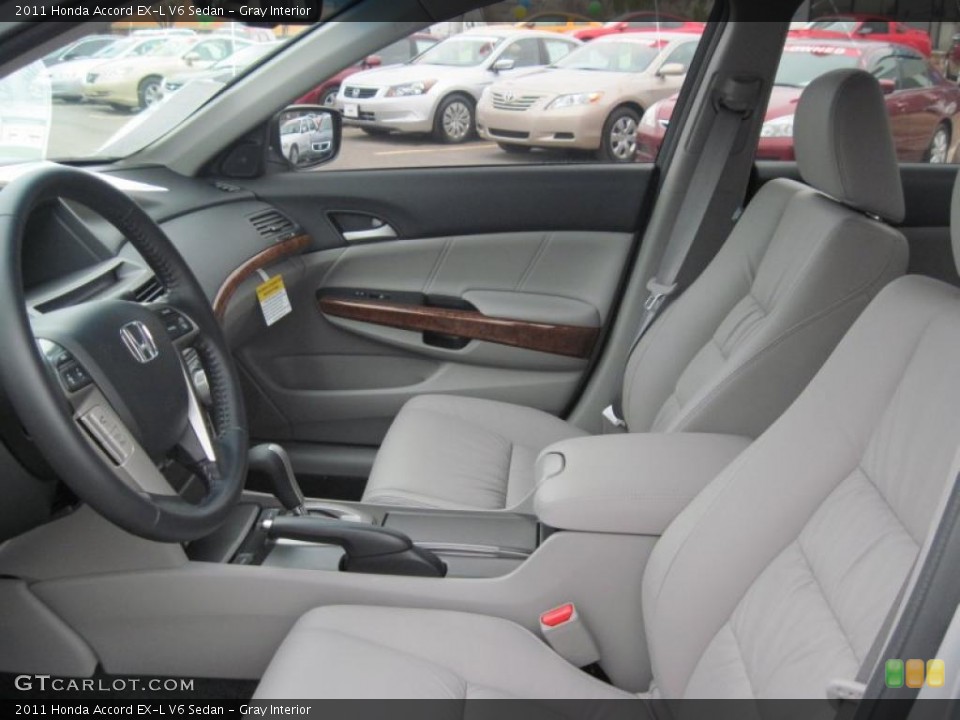 Gray Interior Photo for the 2011 Honda Accord EX-L V6 Sedan #46389526