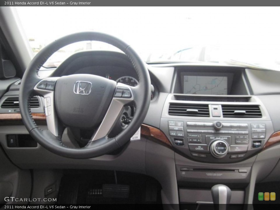 Gray Interior Dashboard for the 2011 Honda Accord EX-L V6 Sedan #46389571