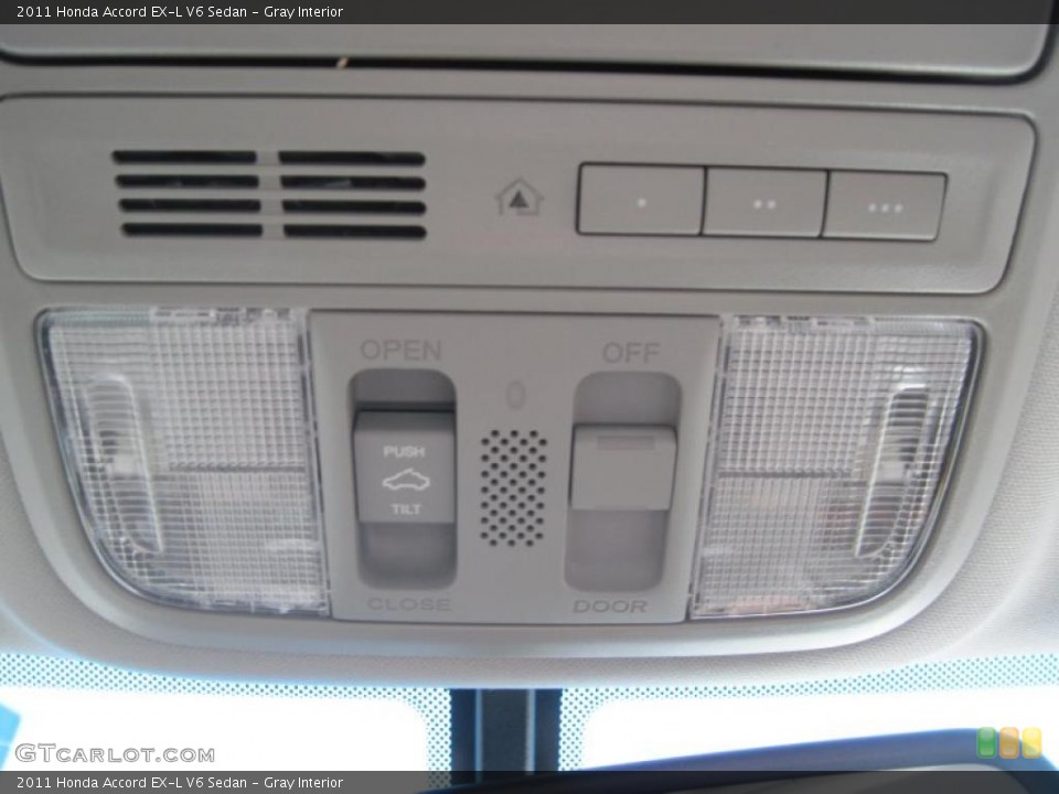 Gray Interior Controls for the 2011 Honda Accord EX-L V6 Sedan #46389610