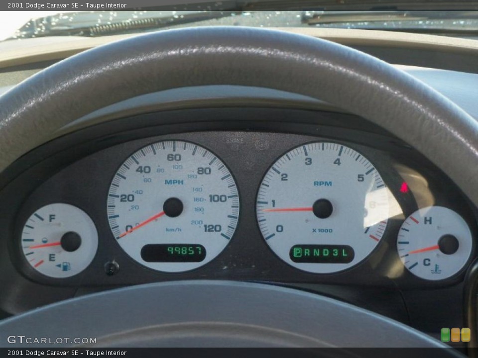 Taupe Interior Gauges for the 2001 Dodge Caravan SE #46389652
