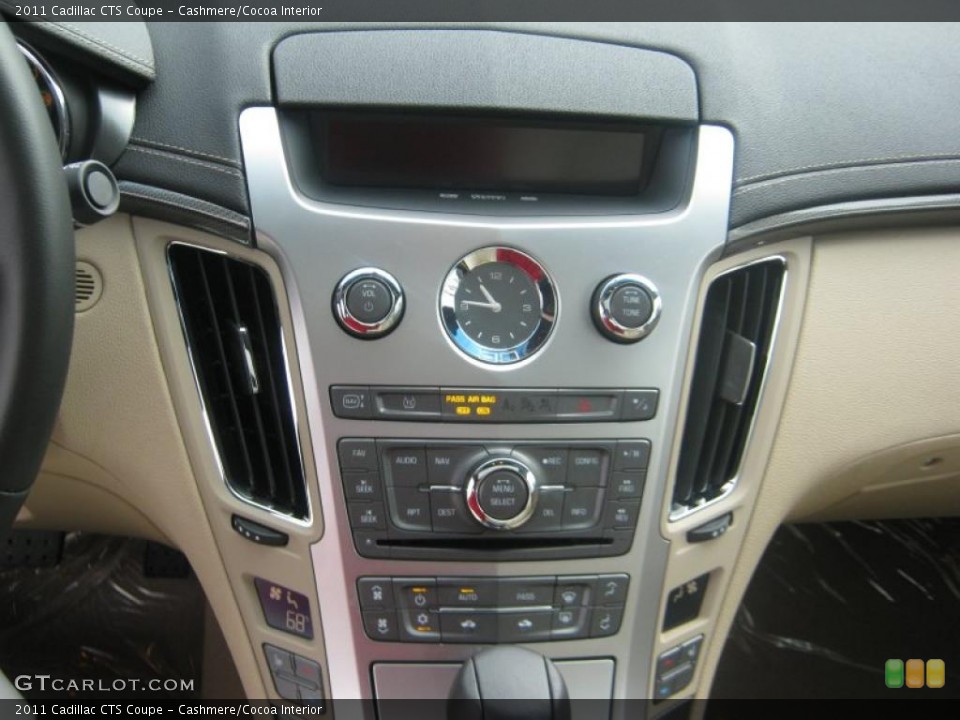 Cashmere/Cocoa Interior Controls for the 2011 Cadillac CTS Coupe #46391119