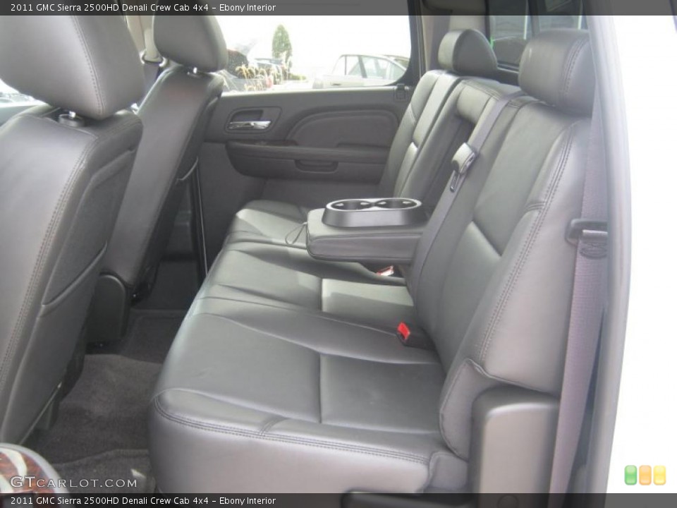 Ebony Interior Photo for the 2011 GMC Sierra 2500HD Denali Crew Cab 4x4 #46391366