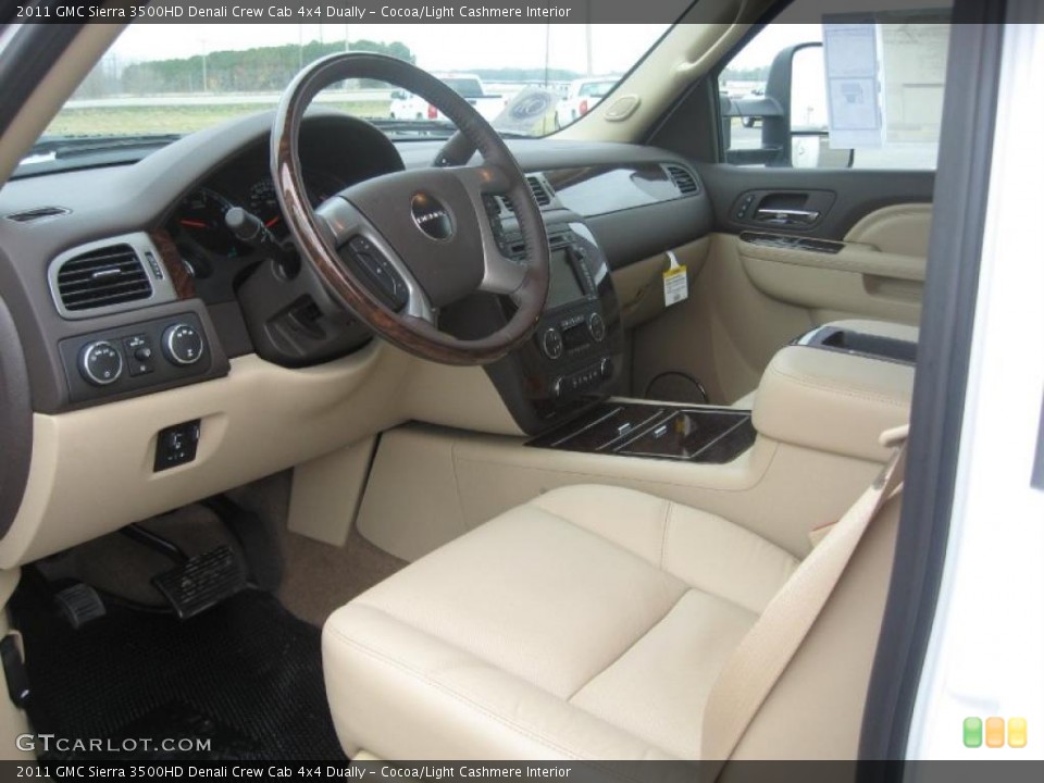 Cocoa/Light Cashmere Interior Prime Interior for the 2011 GMC Sierra 3500HD Denali Crew Cab 4x4 Dually #46391831