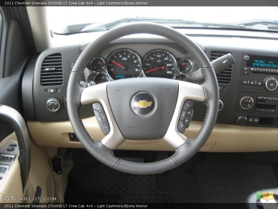 Light Cashmere/Ebony Interior Dashboard for the 2011 Chevrolet Silverado 2500HD LT Crew Cab 4x4 #46391918