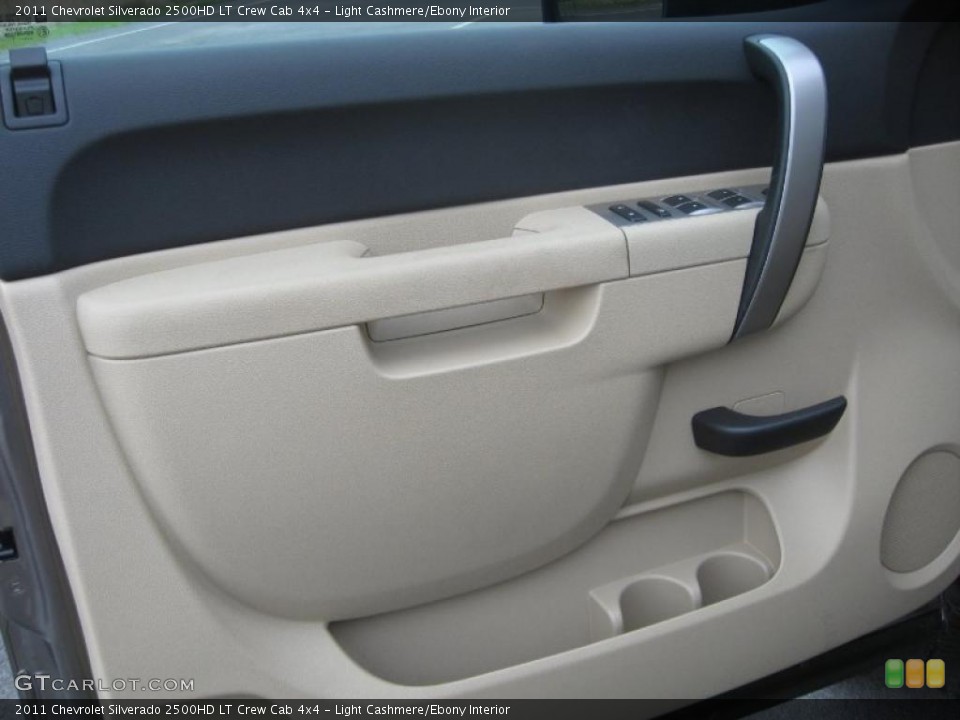 Light Cashmere/Ebony Interior Door Panel for the 2011 Chevrolet Silverado 2500HD LT Crew Cab 4x4 #46391933